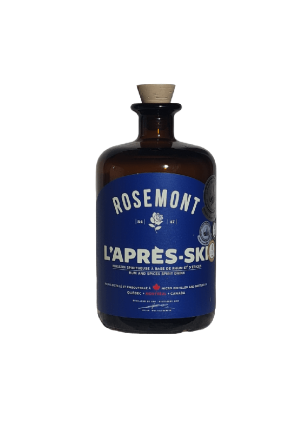 Bouteille d'Après-ski (boisson spiritueuse à base de Rhum) Rosemont