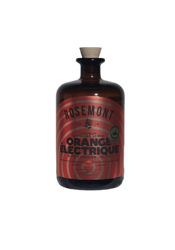 Bouteille d'orange électrique (liqueur d'orange amer) Rosemont