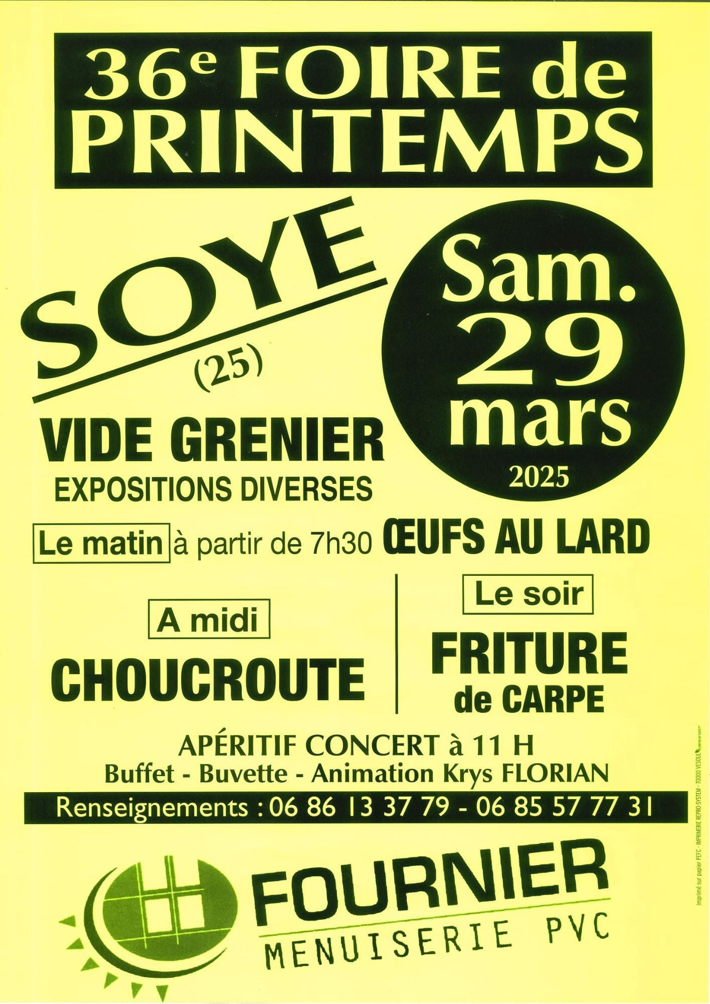 foire de printemps Soye 29 mars 2025